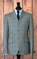 "Clifton" Grey &  Blue Window Check Suit
