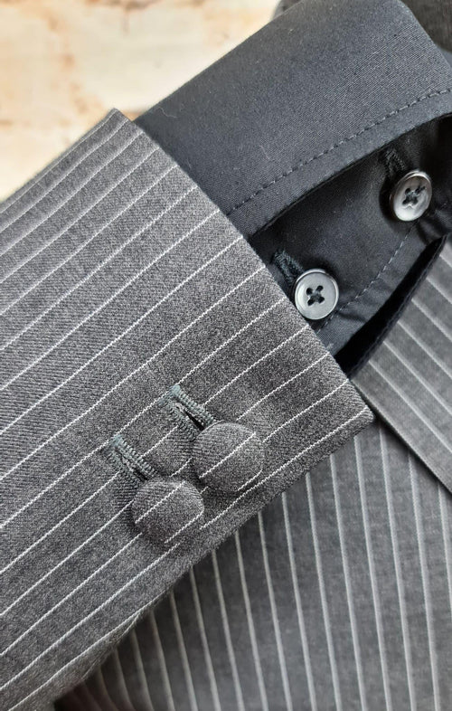 "Cunningham" Grey Fine Pinstriped Suit