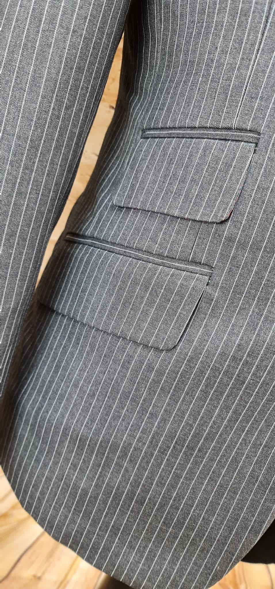 "Cunningham" Grey Fine Pinstriped Suit