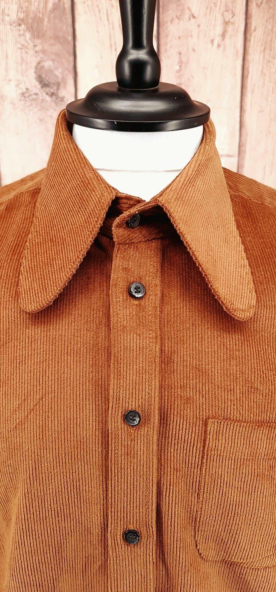 "Curtis" 70s Inspired Corduroy  Shirt