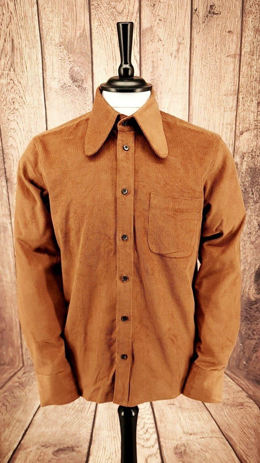 "Curtis" 70s Inspired Corduroy  Shirt