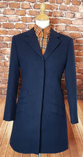 "Daisy" Crown & Jester Ladies 3/4 Length Navy Overcoat
