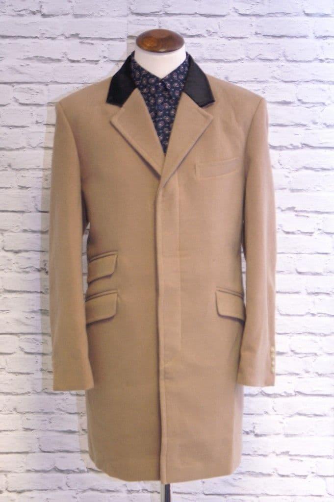 "Daley 100% Wool Camel Overcoat