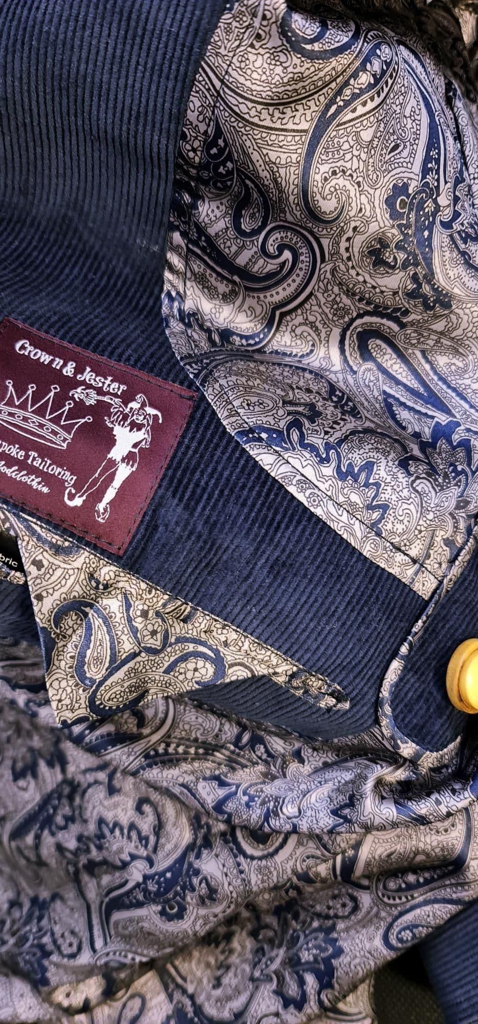 "Daltrey"  Corduroy Patch Pocket Jacket