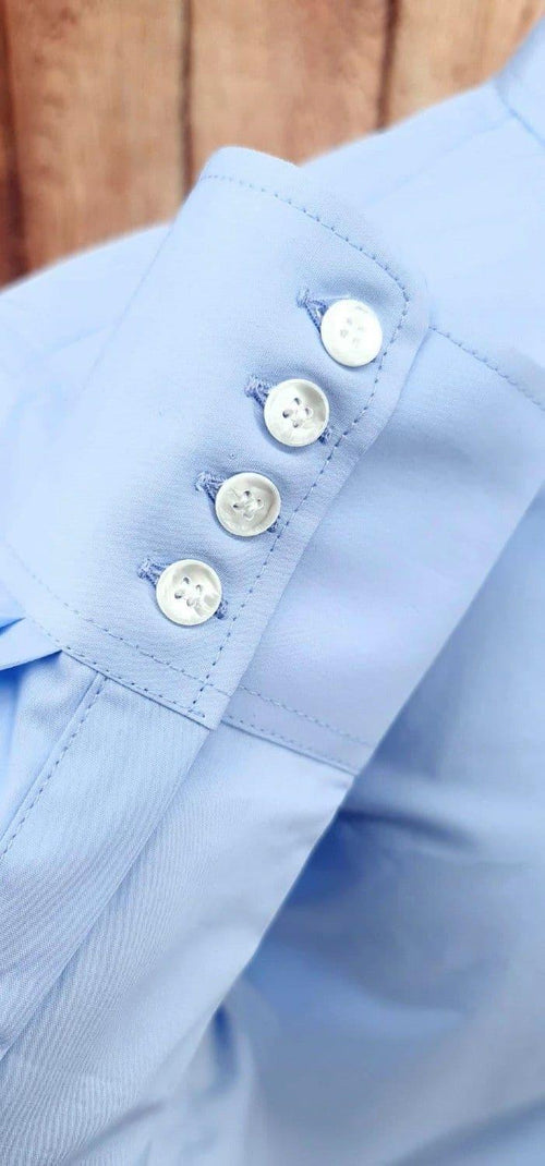 "Dan" 4 Button High Button Collar Shirt