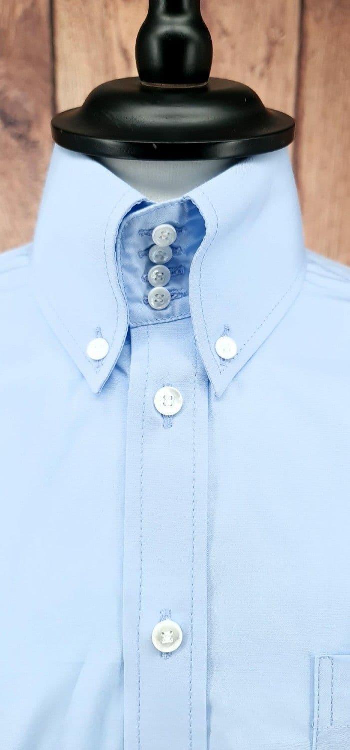 "Dan" 4 Button High Button Collar Shirt