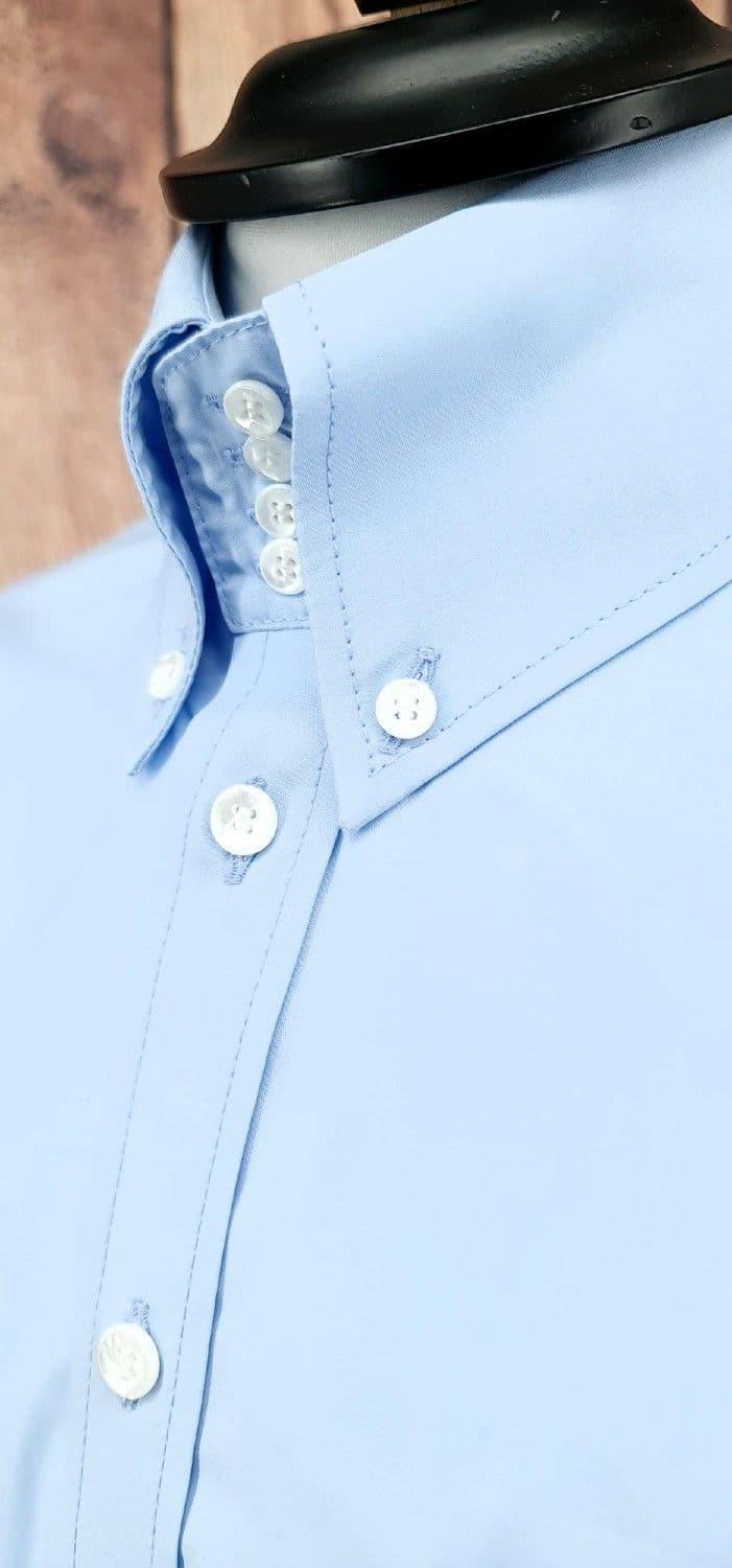 "Dan" 4 Button High Button Collar Shirt