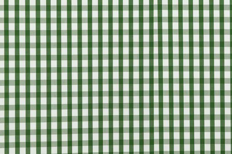"Deon" Green  Gingham White Spear Point Collar & Cuff Shirt