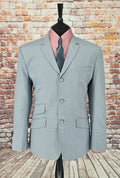 "Rudie"Black & White Dogtooth Check Suit