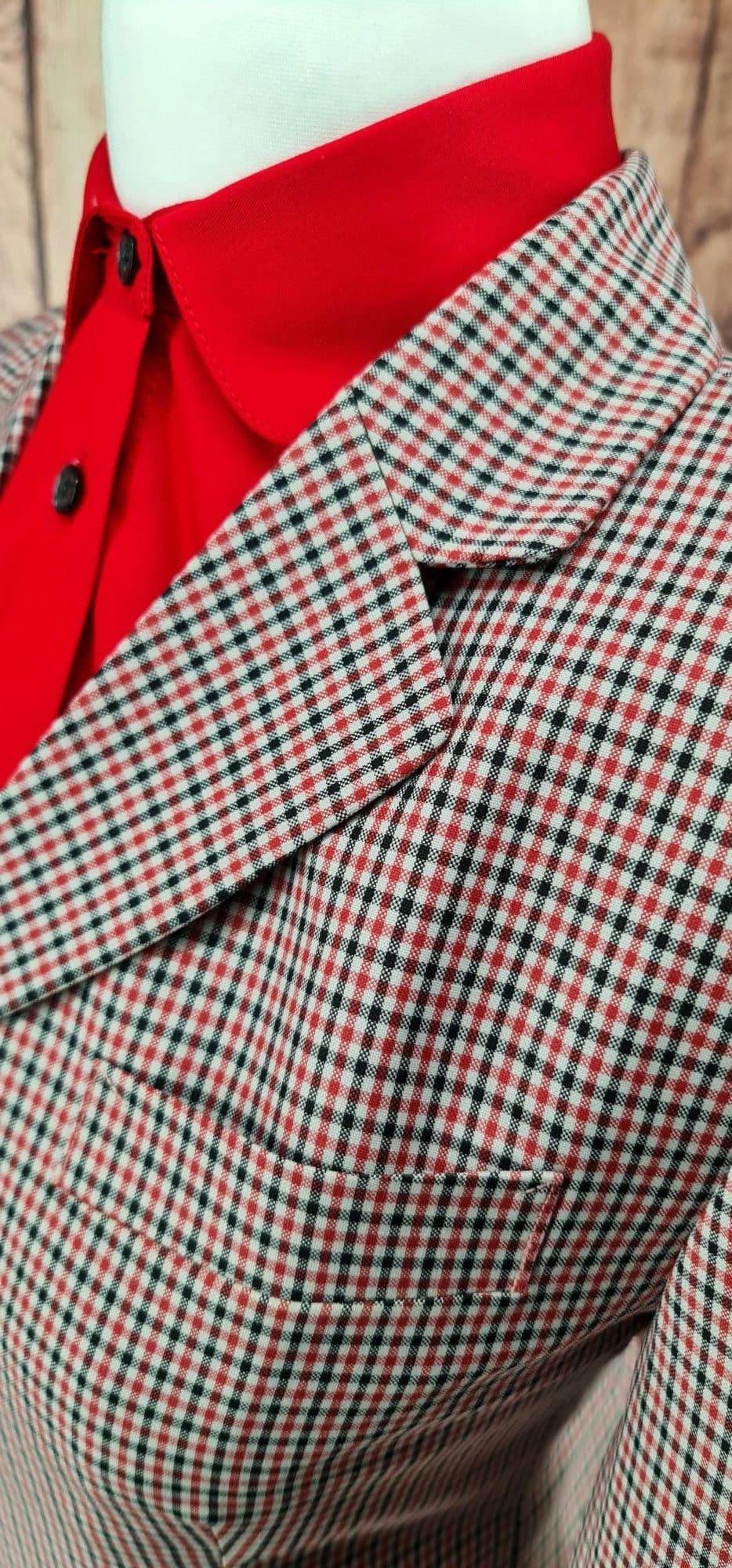 "Donna" Two Piece Small Check Suit