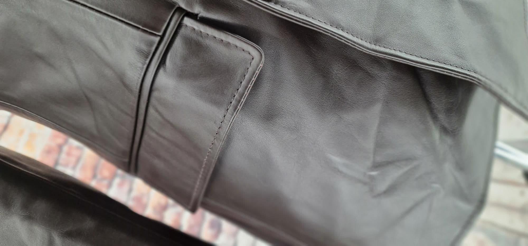 "Doyle" Leather 8 Button Double Breasted Jacket