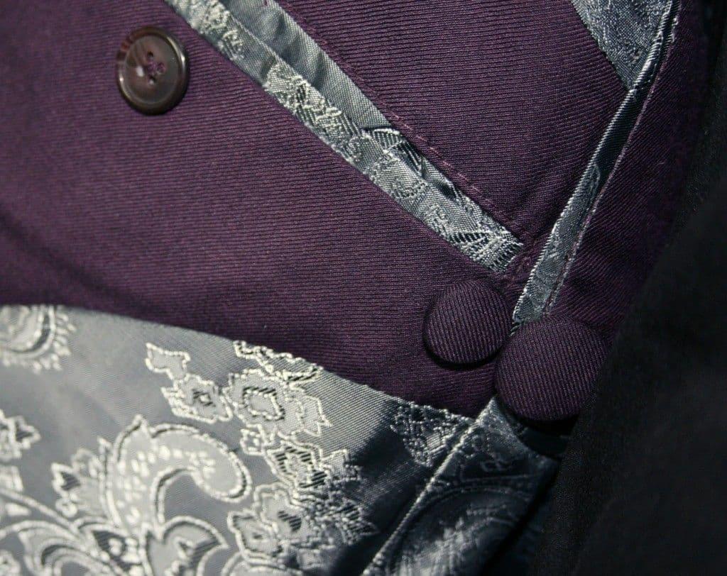 "Duke" Purple Three Button Suit. Modclothin