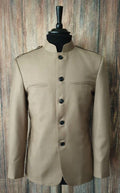 "Duncan" Taupe 60s Inspired Dress Jacket