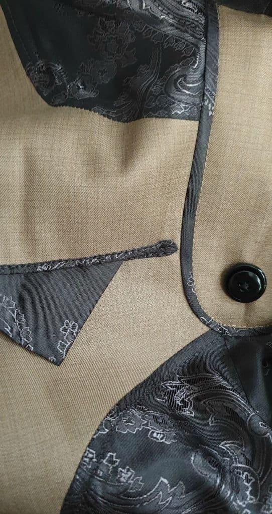 "Duncan" Taupe 60s Inspired Dress Jacket