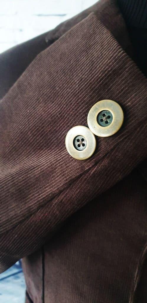 "Edward" Edwardian Brown Corduroy Coat"