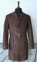"Edward" Edwardian Brown Corduroy Coat"