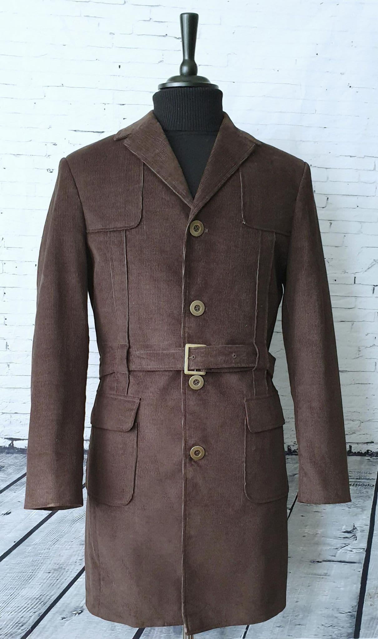 "Edward" Edwardian Brown Corduroy Coat"