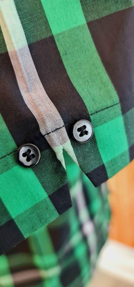 "Everall" Green & Black Check Short Sleeve Shirt