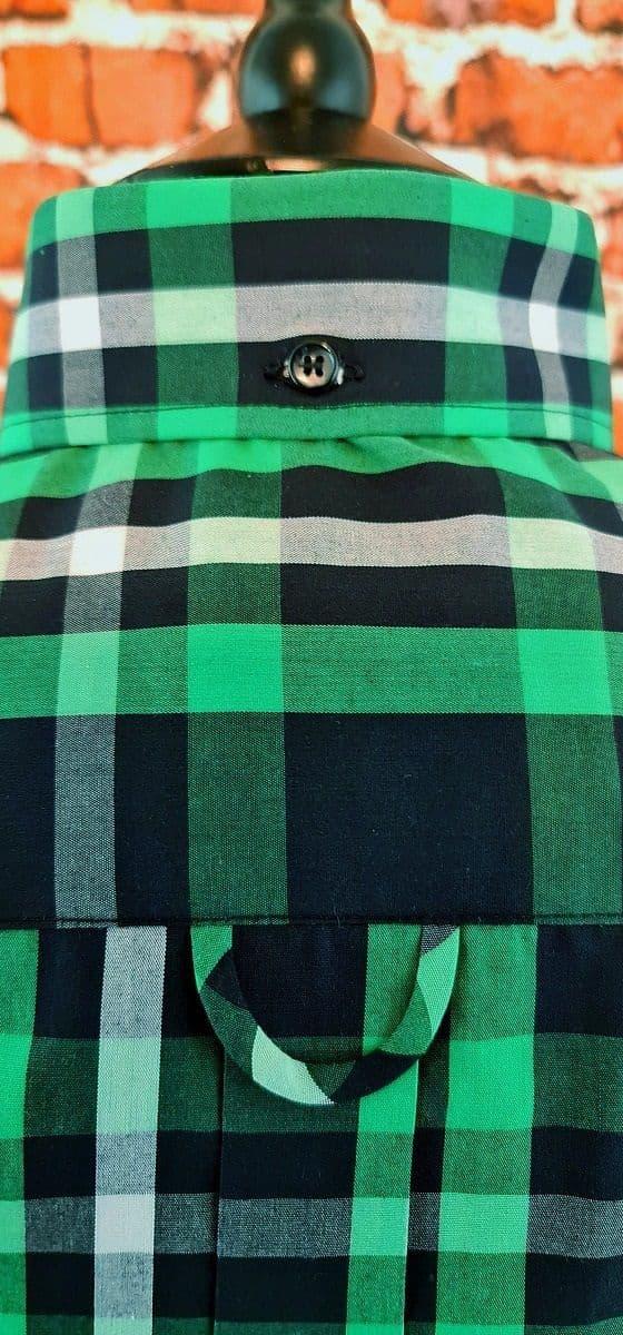"Everall" Green & Black Check Short Sleeve Shirt