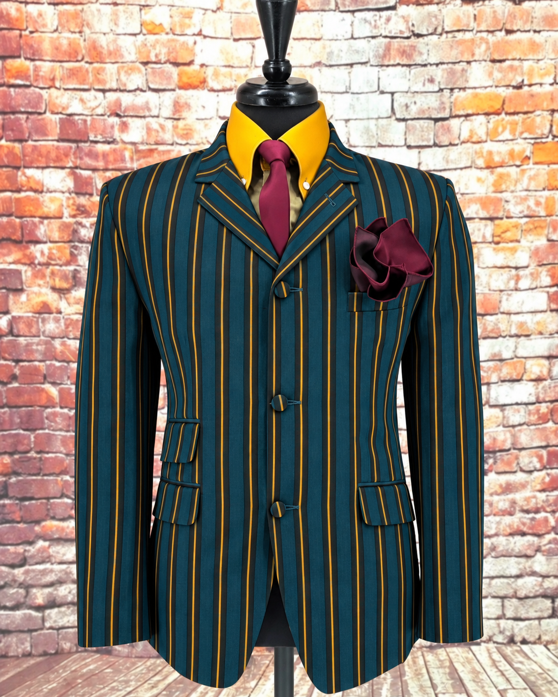 Middleton - Deep Green Striped Boating Blazer