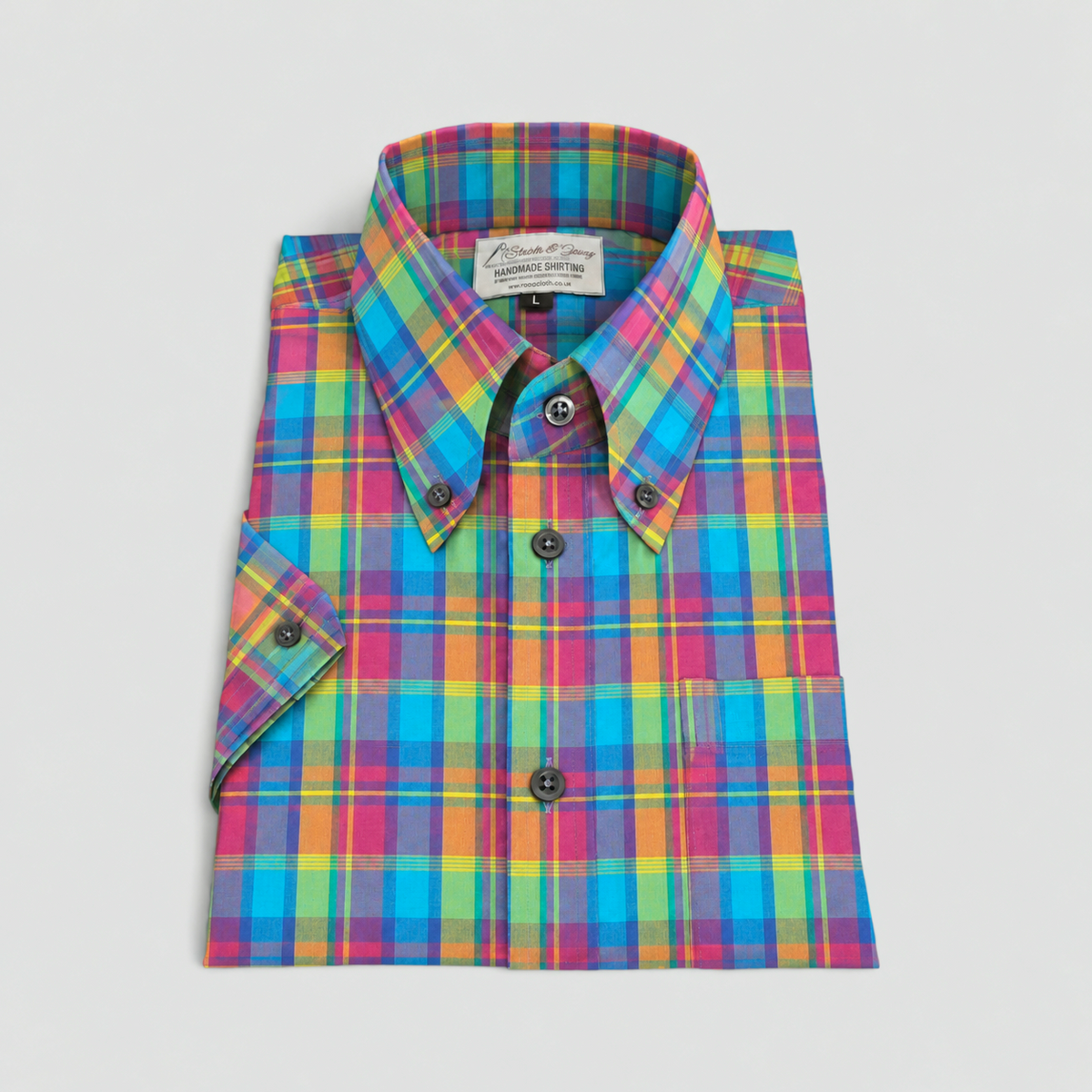 Julian - Madras Checked Button Down Shirt