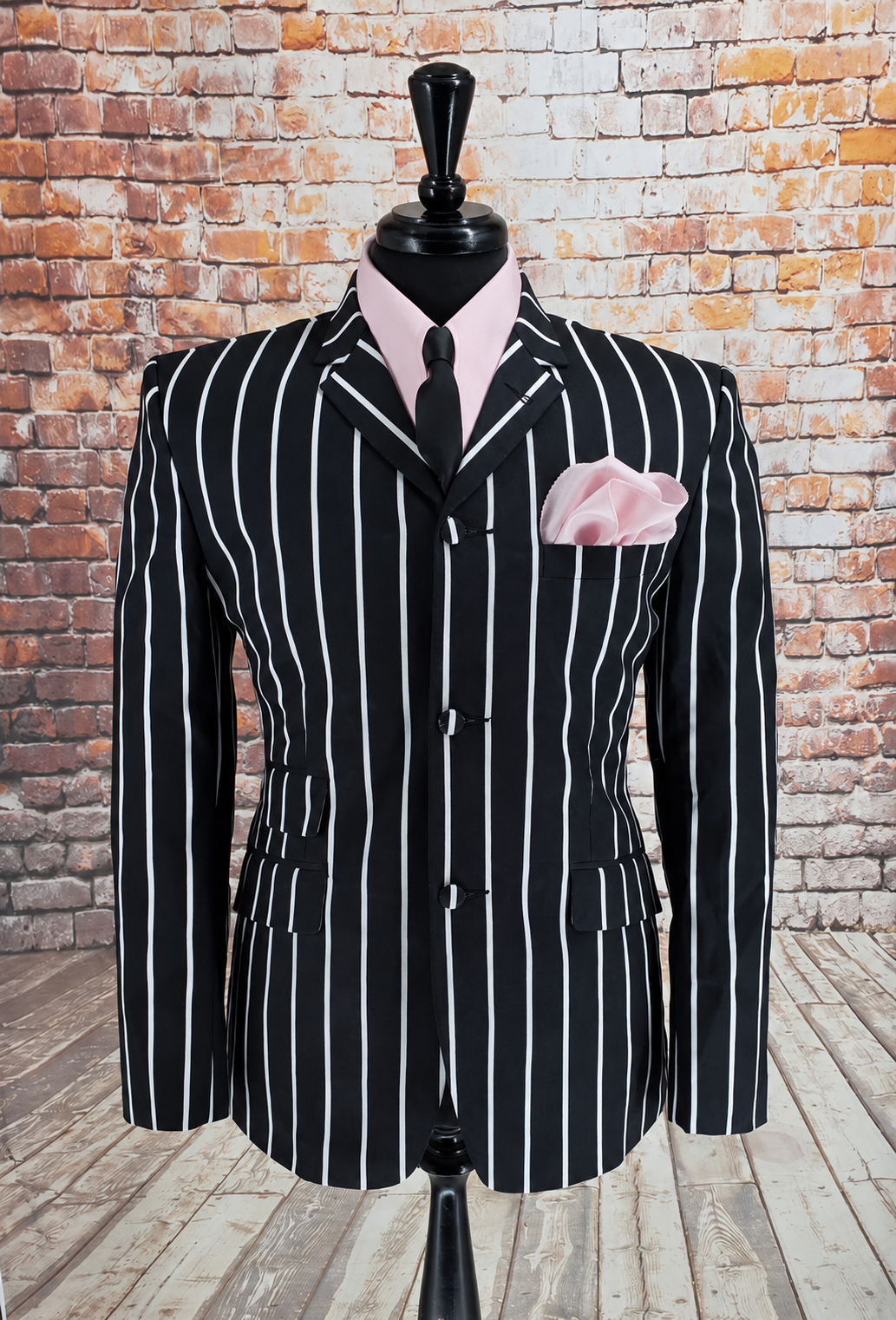 Bertie - Black & White Striped Boating Blazer