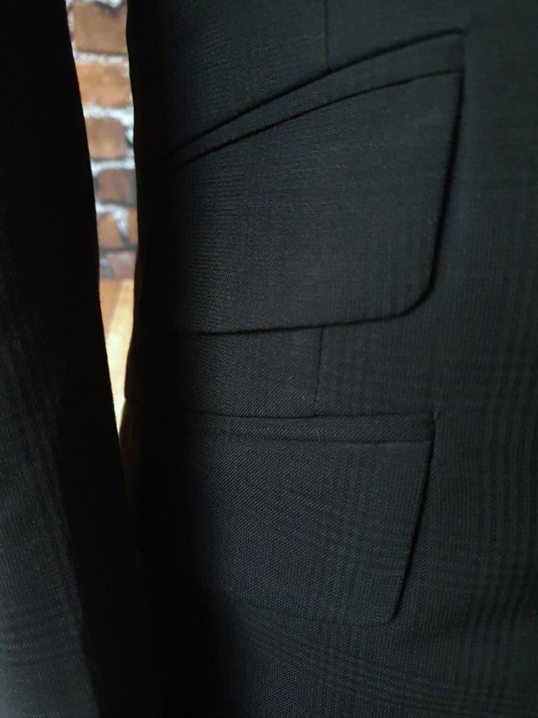 "Firth" Black With Dark Black POW Checked Suit