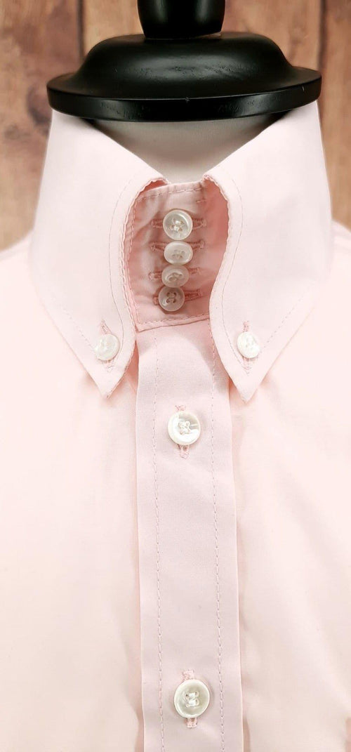 "Gilbert" Blush 2ply Cotton Button Down Shirt Modclothin