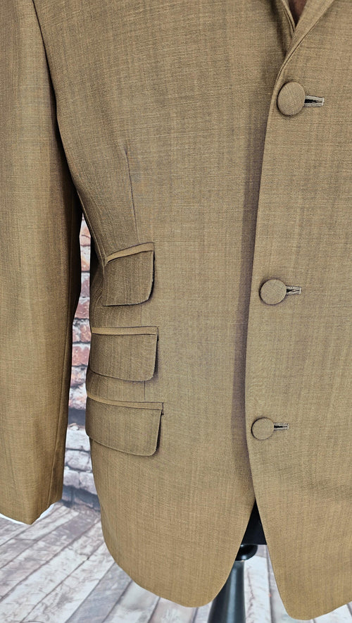 "Elroy" Rust & Black 100% Soft Wool Two Tone Suit