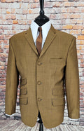 "Elroy" Rust & Black 100% Soft Wool Two Tone Suit