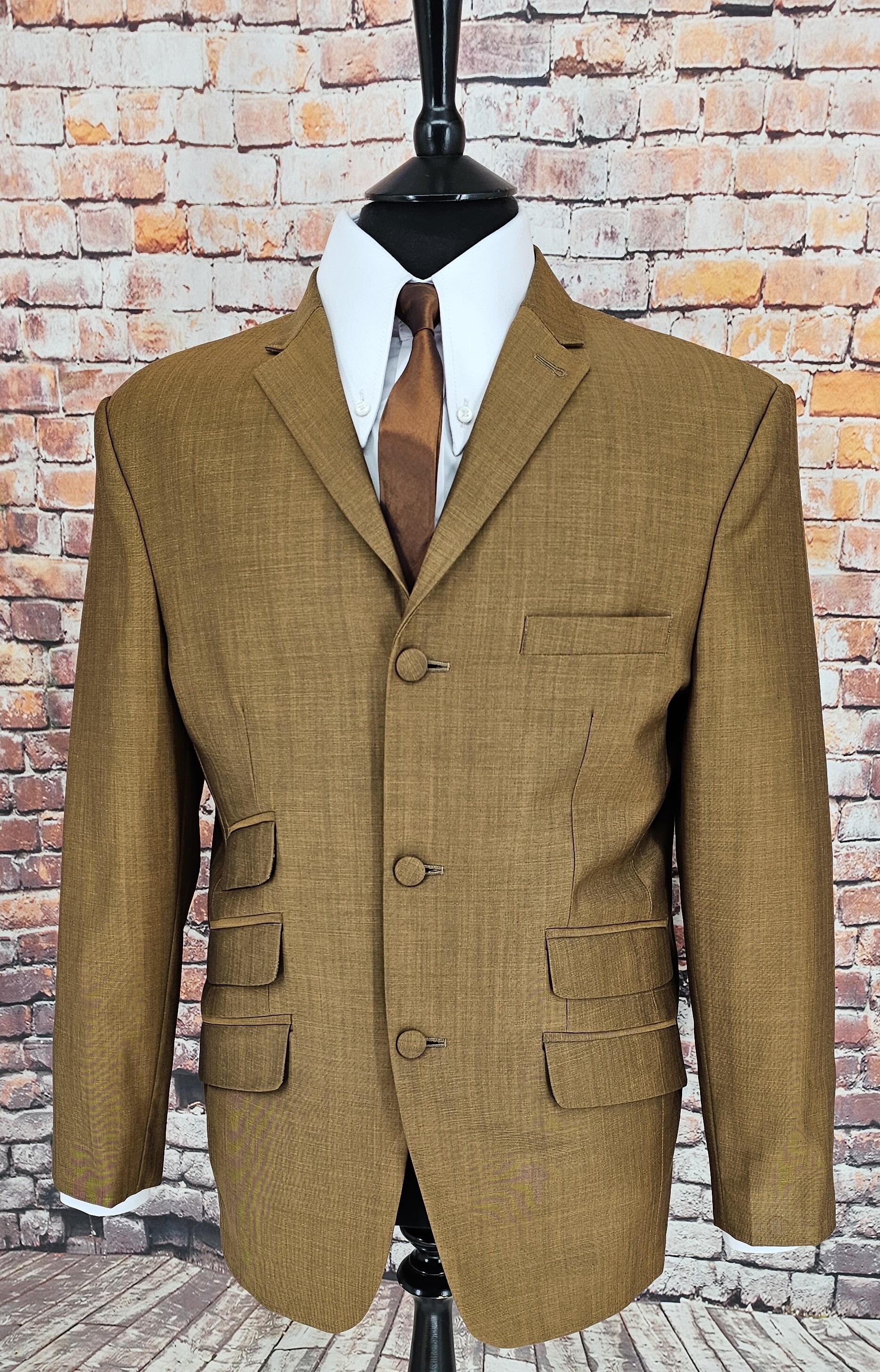 "Elroy" Rust & Black 100% Soft Wool Two Tone Suit