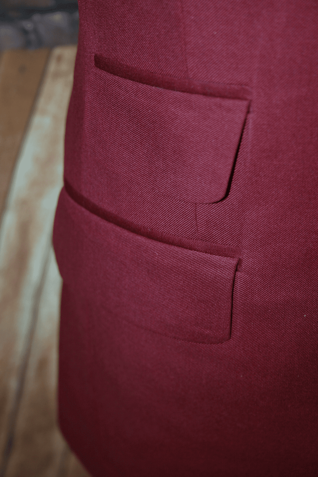 "Granville" Three Button Berry Suit