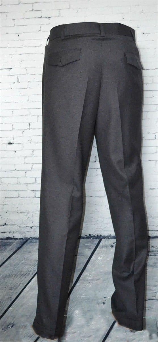 GREY NORTHERN SOUL PEG FRONT TROUSERS