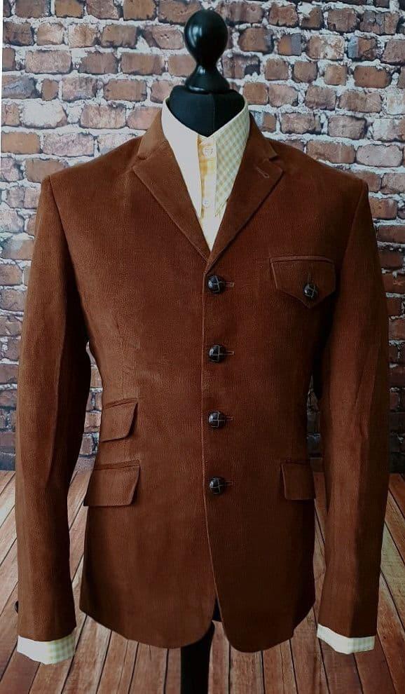 "Harold" Tobacco Cord Envelope Pocket Jacket