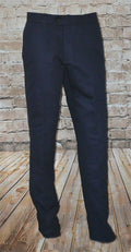 Harry Palmer Navy Sta Press Trouser By Modclothin