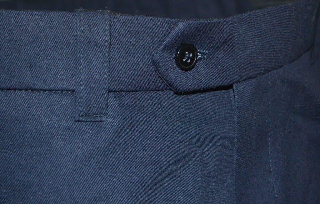 Harry Palmer Navy Sta Press Trouser By Modclothin