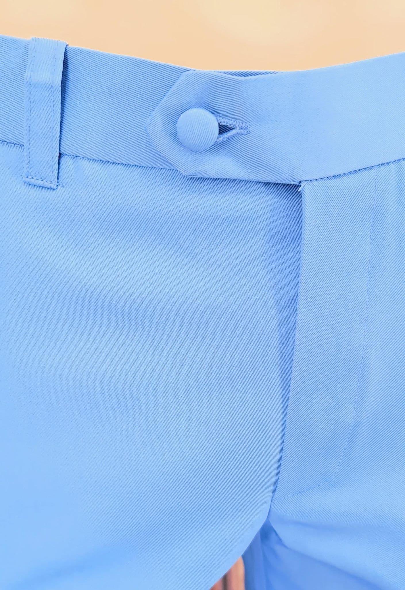Harry Palmer  Sky Blue Sta Press Trouser By Modclothin