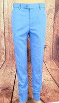 Harry Palmer  Sky Blue Sta Press Trouser By Modclothin