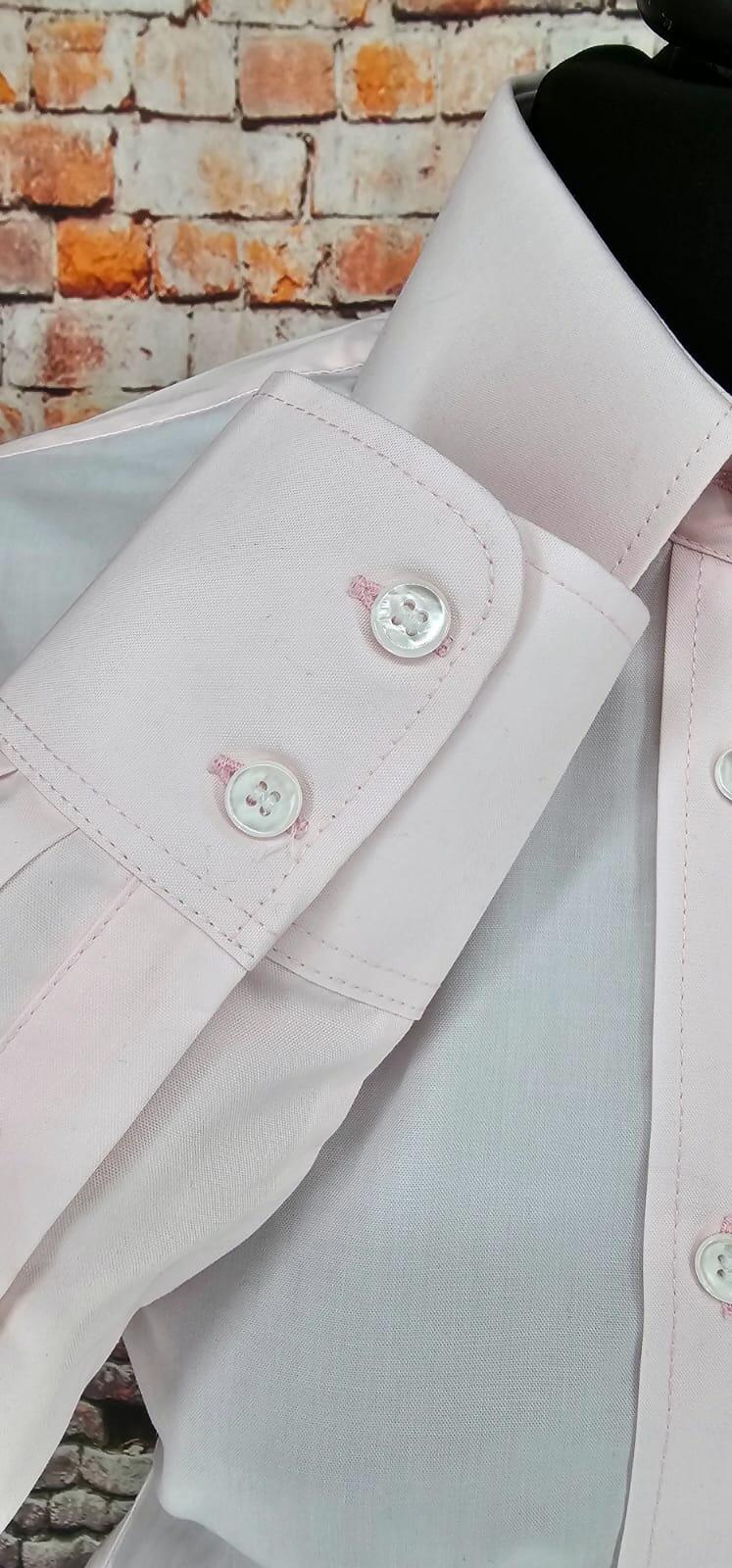 Rose - Women's Blush Beagle Collar Shirt
