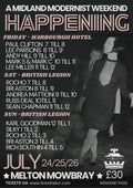 The Happening Midlands Modernist Weekender 2026 July 24th To 26th