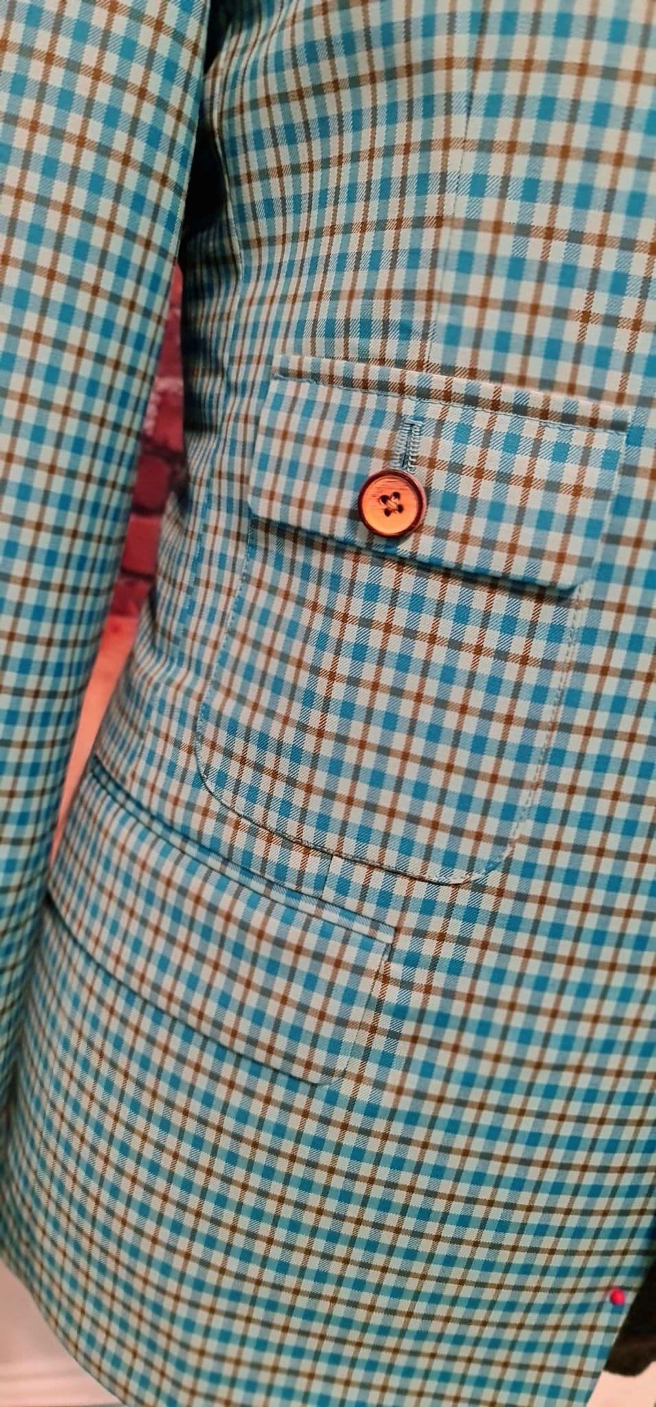 Roger Blue Brown Check Jacket