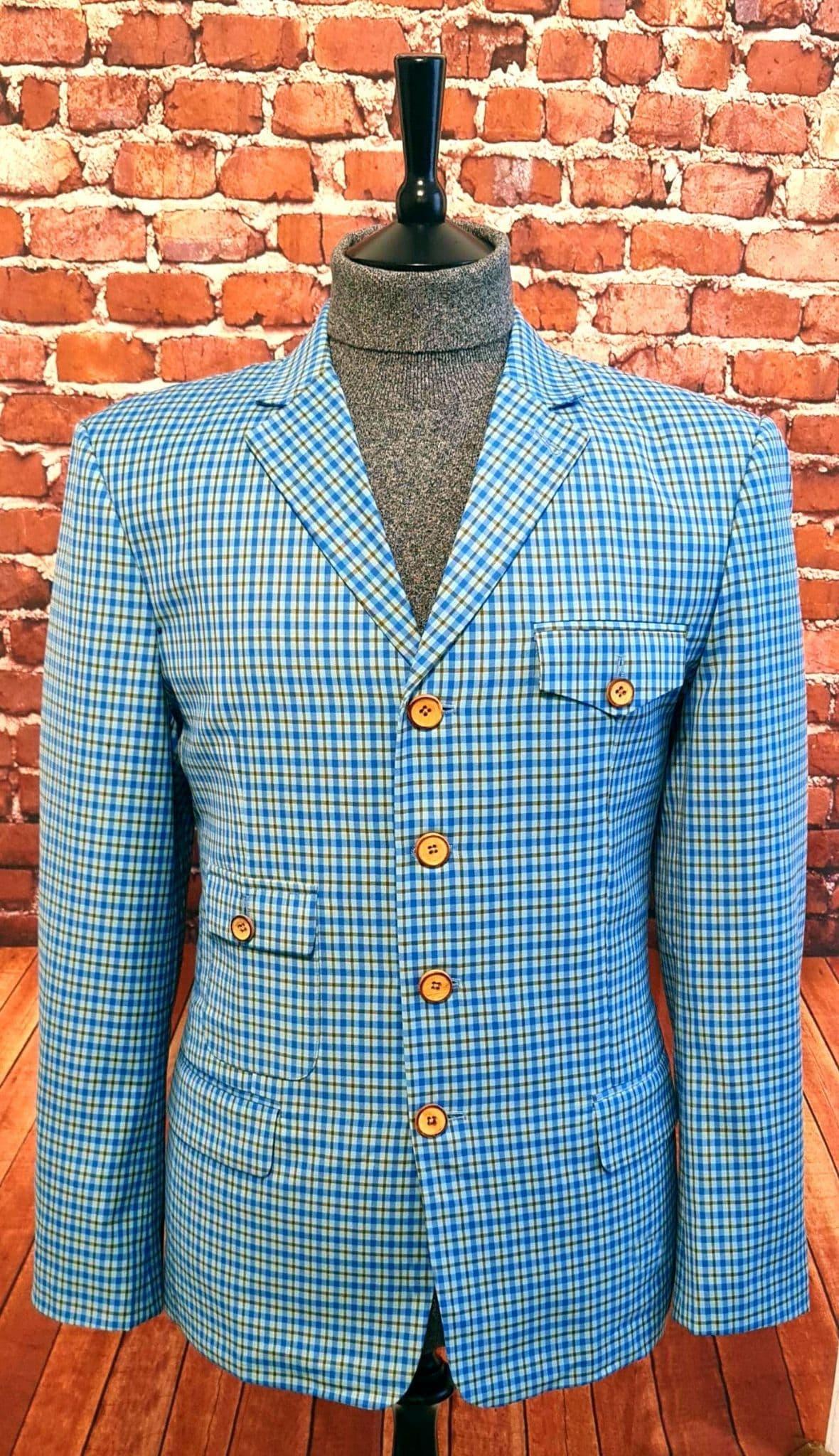 Roger Blue Brown Check Jacket