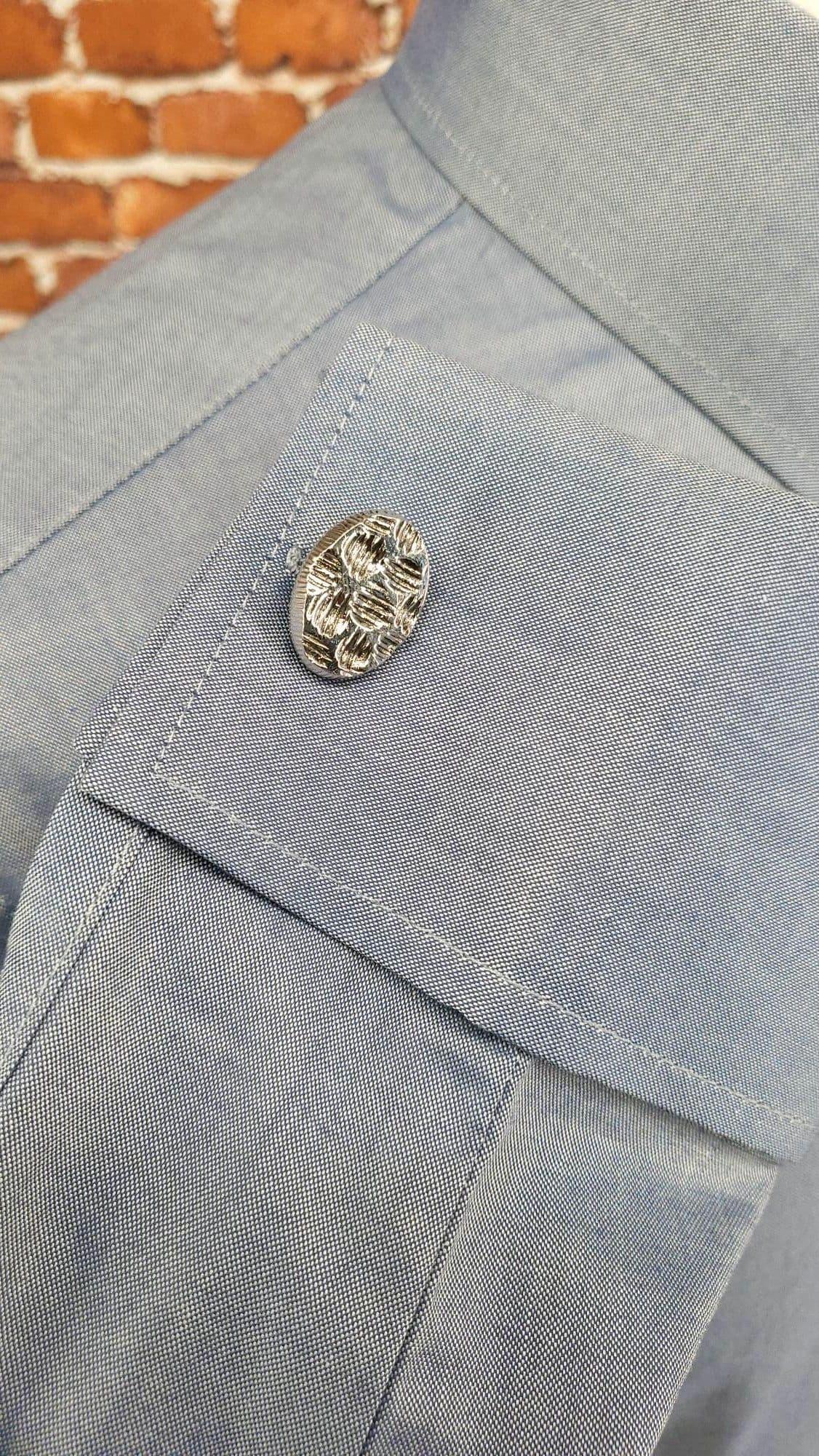 "Karl"  Modclothin 2ply Chambray Spearpoint Collar Shirt