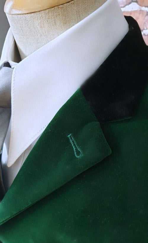 "Kensington"  Velvet Jacket With A Black Velvet Collar
