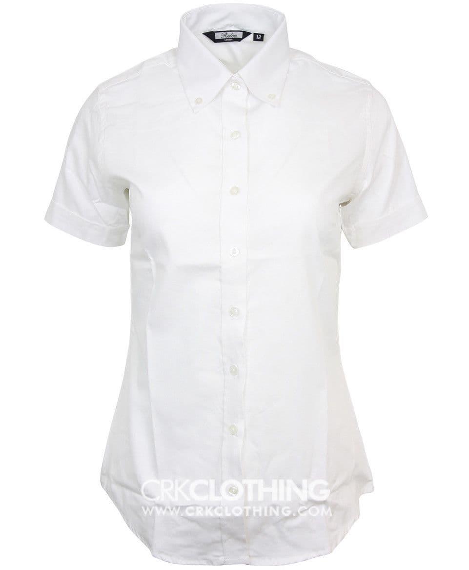 LADIES RELCO WHITE SHORT SLEEVE SHIRT