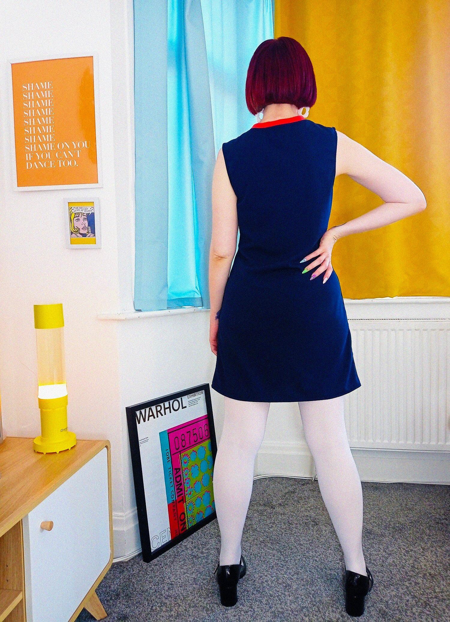 Layla- LHM Red & Navy Dress