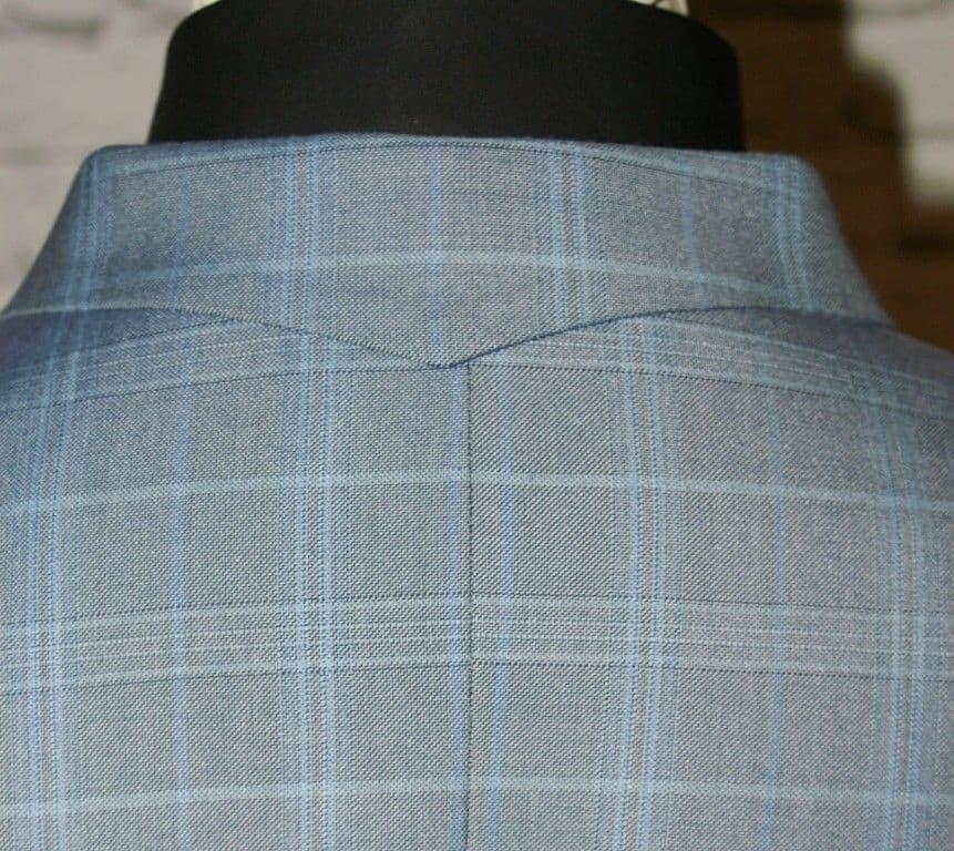 "Lewis" Sky Blue Check 8 Button Double Breasted Suit