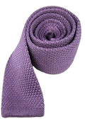 Lilac Slim Knitted Tie