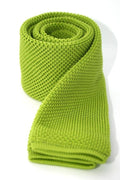 Lime Green Skinny Tie Knitted