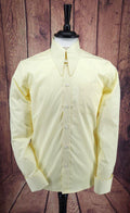 "Lonnie" Pale Lemon Spear Point Collar Shirt